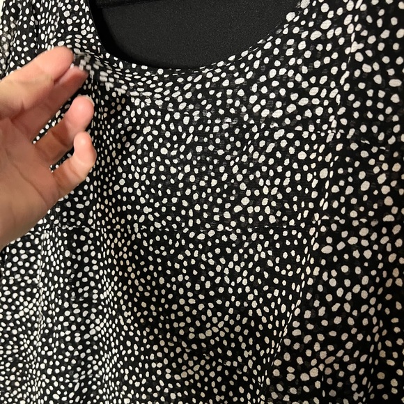 Alfani Women sheer lined black with white dots size 1X - Picture 10 of 16